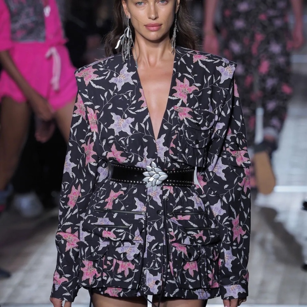 Rare ISABEL MARANT GALDINO FLOWER PRINT Jacket 36 / 4 / S